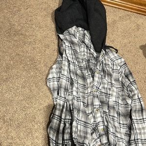 black and white flannel